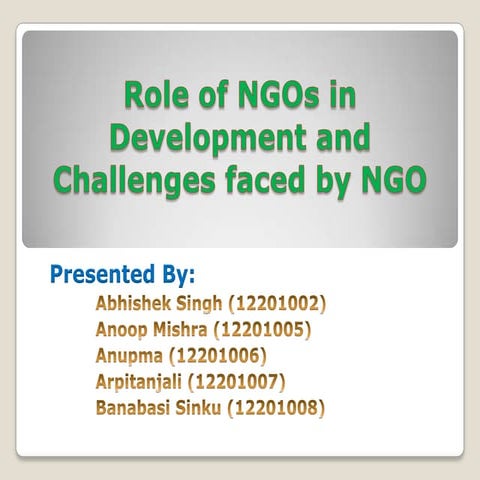 Group 1 role of ng_os in development and challenges faced