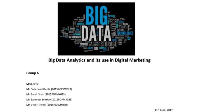 big data analytics pgpmx2015