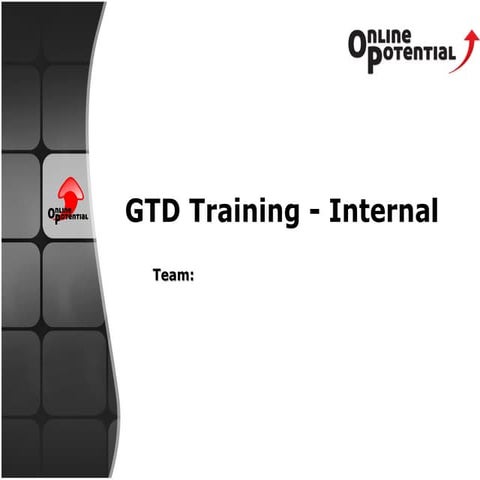 Getting Things Done - internal implementation plan