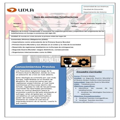 Guía de contenido totalitarismos