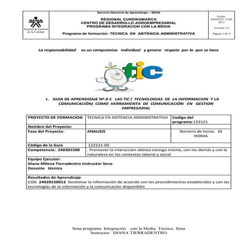 Guia de aprendizaje  nº2 gestionar la informacion