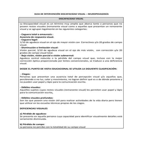 Guia de intervención discapacidad visual