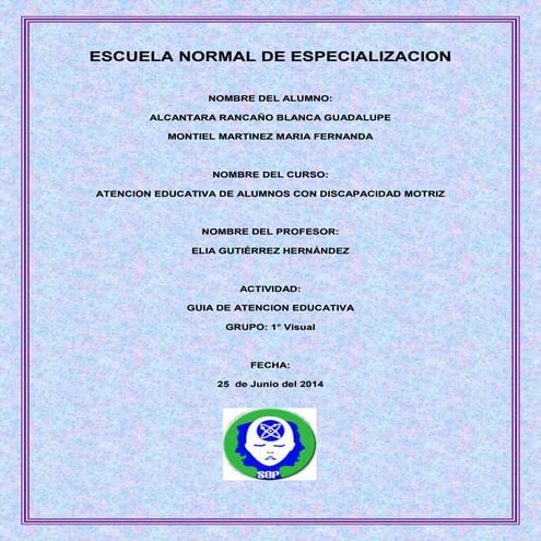 Guía de atención educativa 