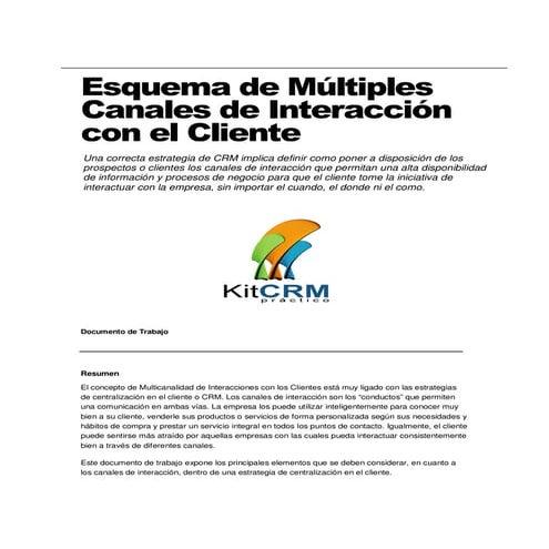 Guía Práctica para la definición de una Estrategia de Multicanalidad en CRM