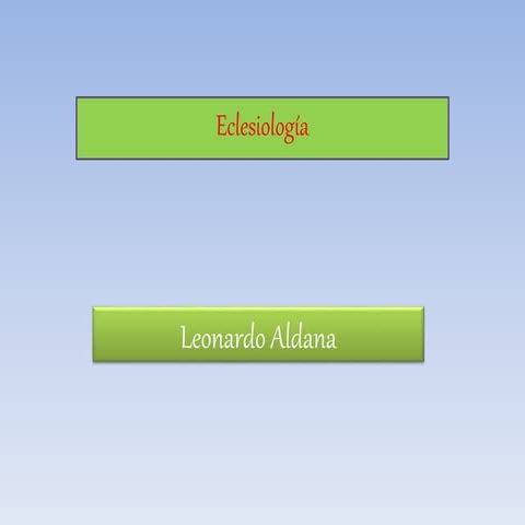 Guias positivas de eclesiología