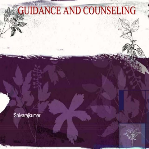 Guidance &counselling