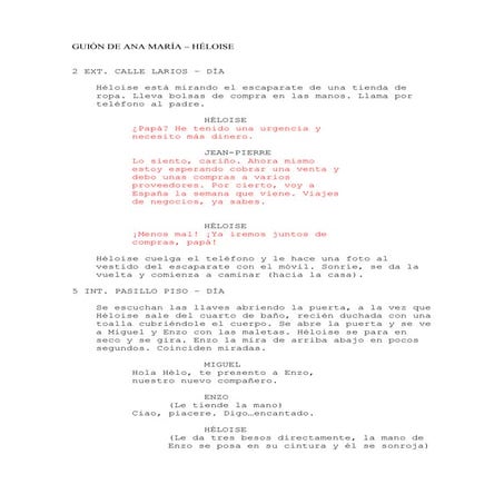 Guión de ana maría