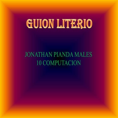 Guion literario