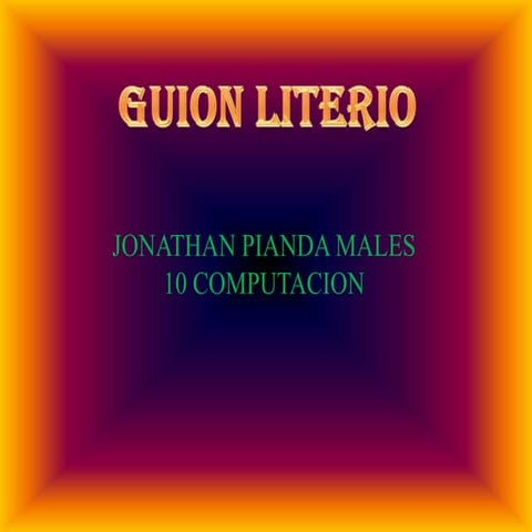 Guion literario