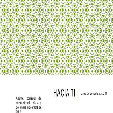 Hacia ti capacitación virtual pasos 01, 02, 03