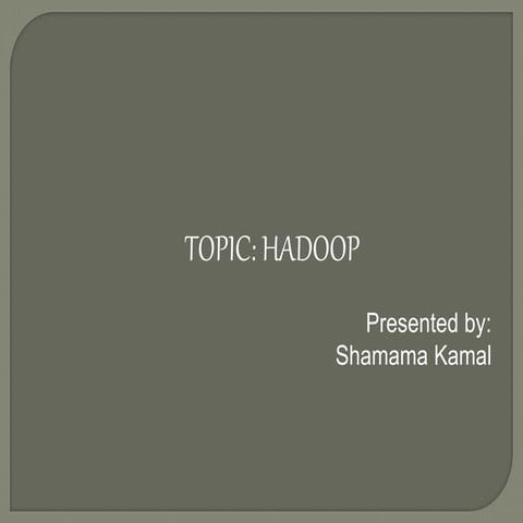 Hadoop 