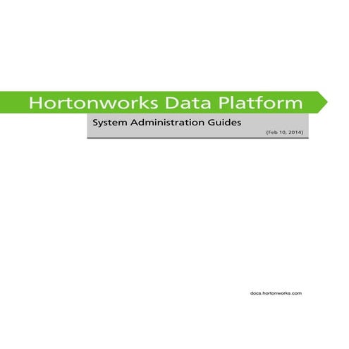 Hadoop ha system admin