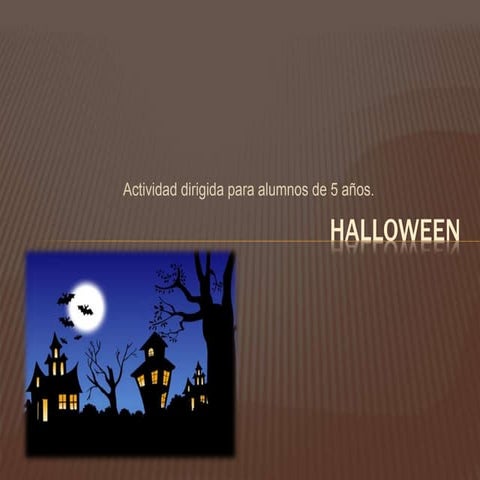 Actividades de Halloween para niños de infantil.