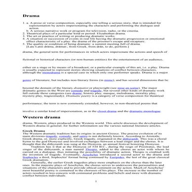 Handout drama 05092012