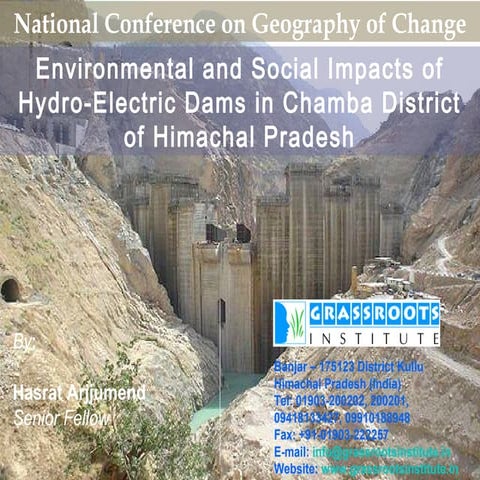 Environmental and Social Impacts of Hydro-Electric Dams  in Chamba District o...