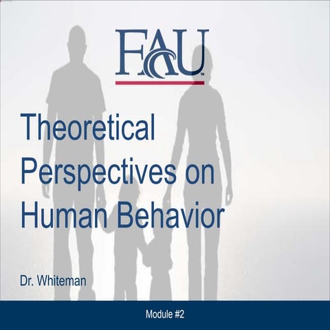 Theoretical Perspectives on Human Behavior