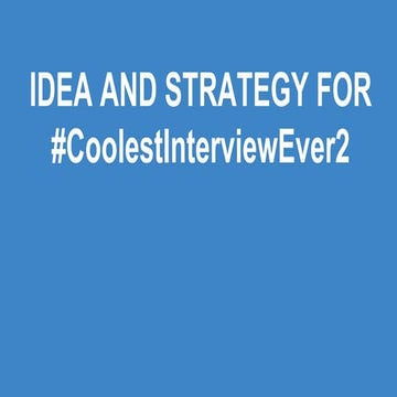 HCL's Coolest Interview Ever Season 2 Idea