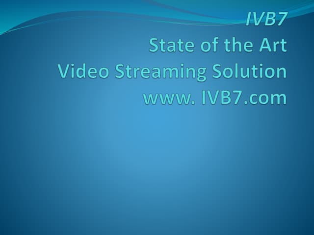 Hd live event webcasting