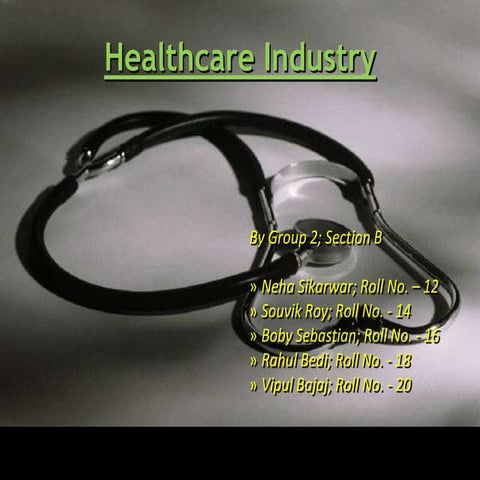 Healthcare industry ppt