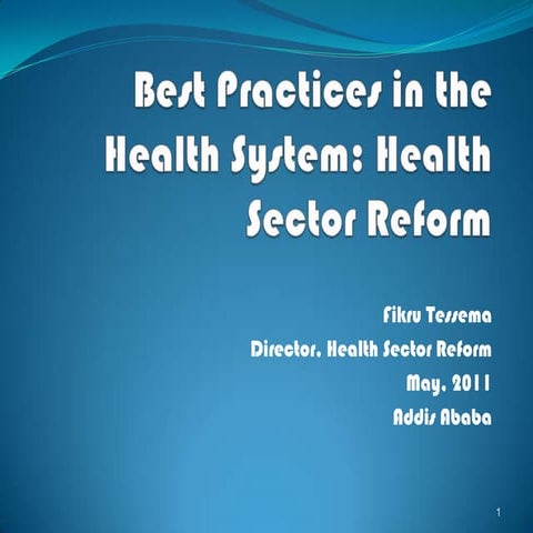 Health system reform overall