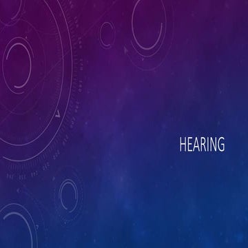 Hearing