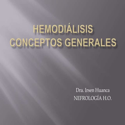 Hemodialisis Dra. Irsen Huanca