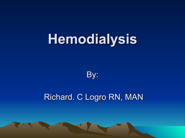 Hemodialysis Final