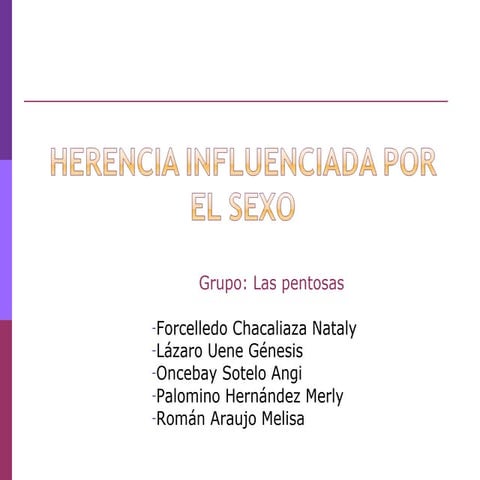 Herencia influenciada por el sexo 