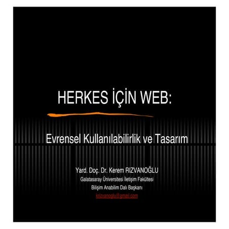 Kerem Rizvanoğlu - Herkes Icin Web