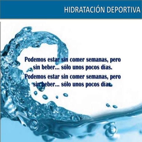 Hidratación deportiva