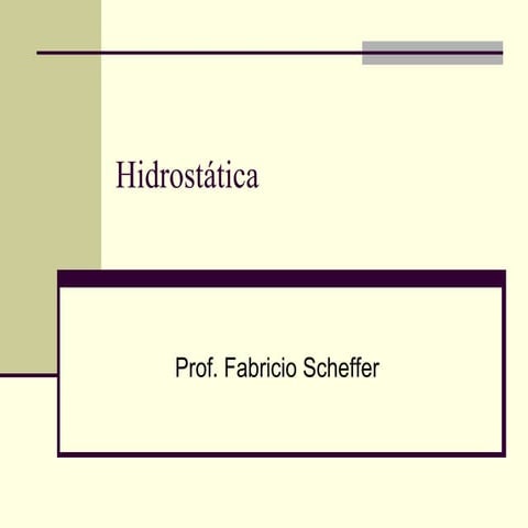 Hidrostática