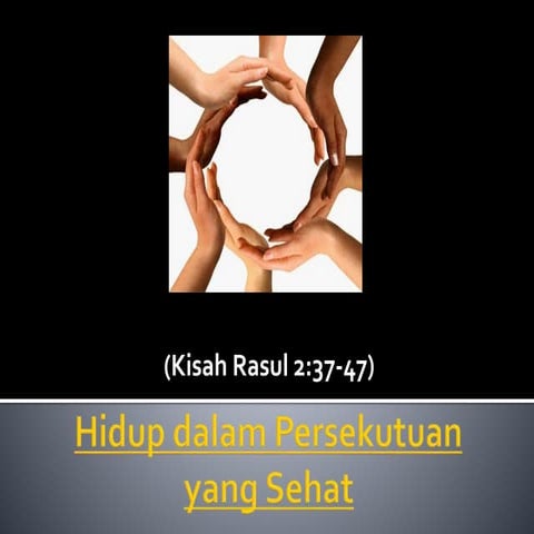 Hidup dalam persekutuan