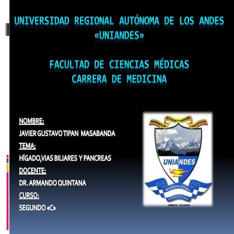 Higado,vias biliares y pancreas