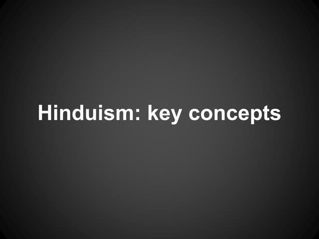 Hinduism presentation (RELS-211, World Religions, Rein, Spring 2013)