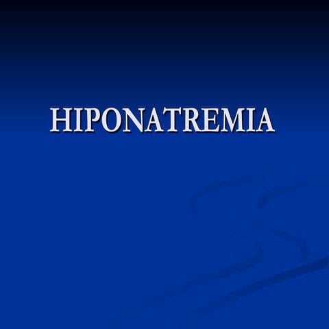 Hiponatremia