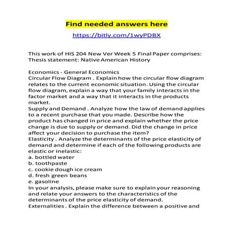 His 204 new ver week 5 final paper