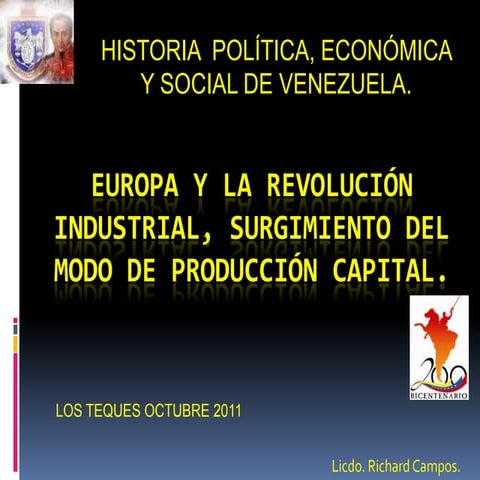 Historía política, económica y social de vzla.
