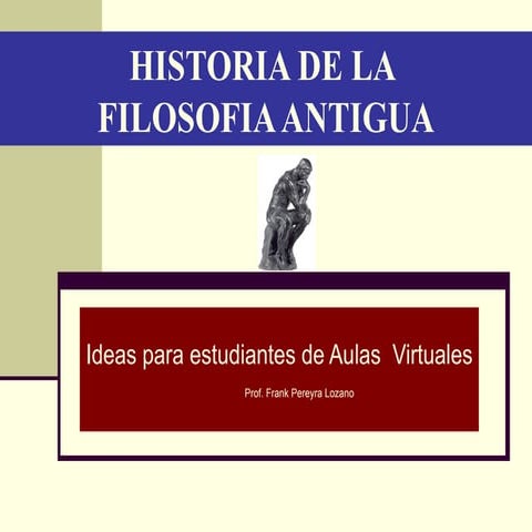 Historia de la filosofía