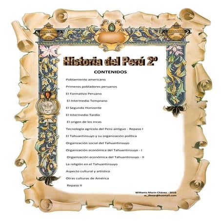 Historia del perú 2º