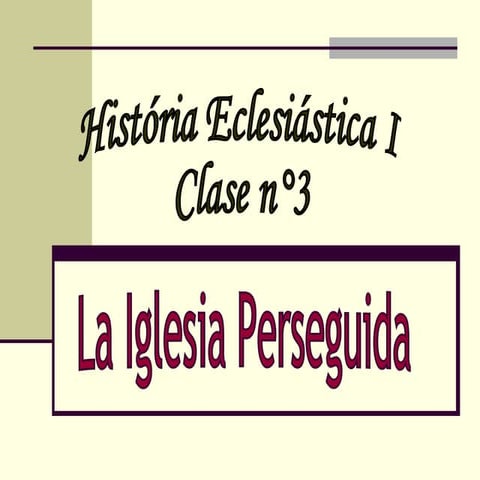 La Iglesia Perseguida