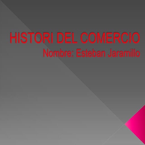 Histori del comercio