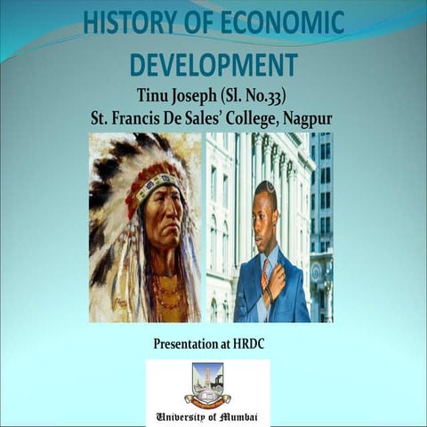 History of economic development