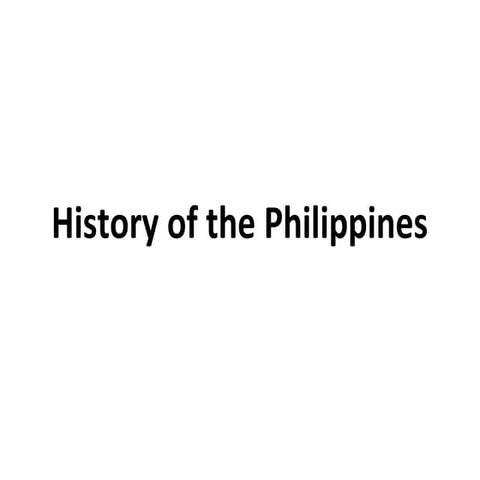 History of the philippines