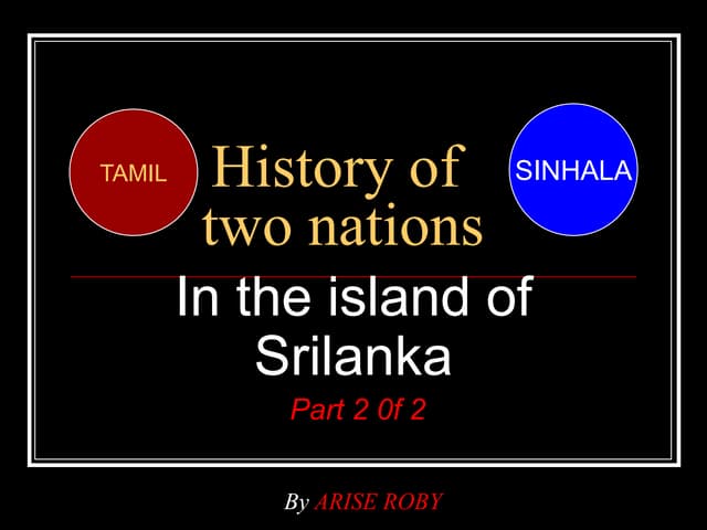 History of two nations  - arise roby