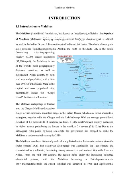 Tourism of Maldives