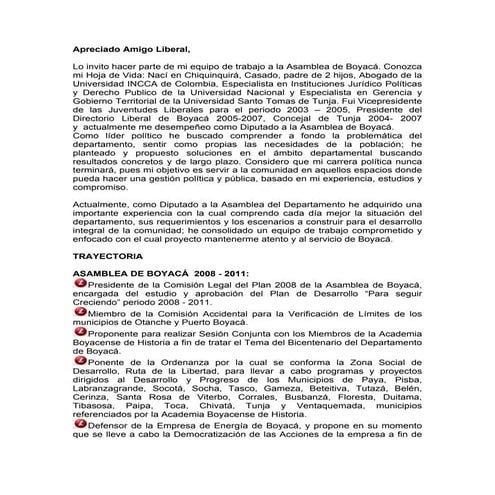 HOJA DE VIDA CESAR AUGUSTO LOPEZ - CANDIDATO ASAMBLEA DE BOYACA