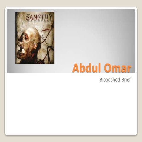 Horror film planning