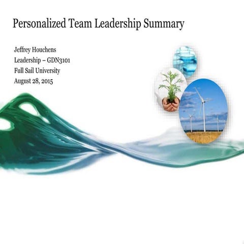 Personalized Team Leadership august 2015