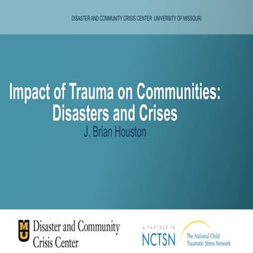 Brian Houston - The impact of trauma on communities 
