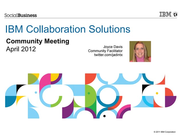 How can social business increase your sales  ibm community meeting april 2012